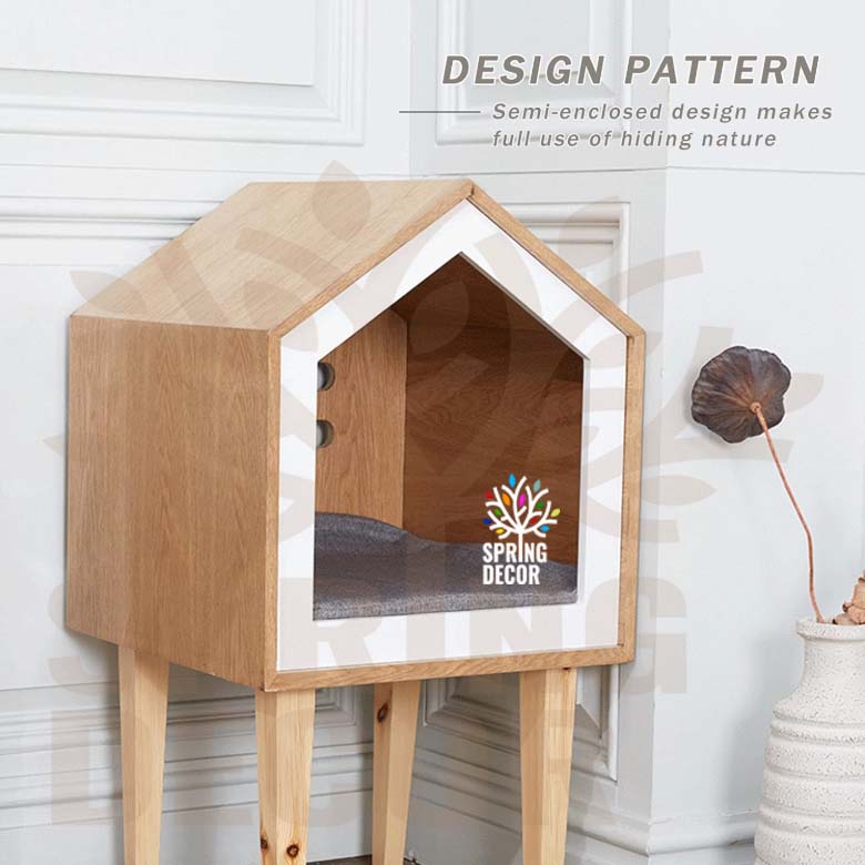 Cat House Modern Nightstand Pet House Cat bed Cat Crate Wood Cat Hoouse Peet House CTH02d